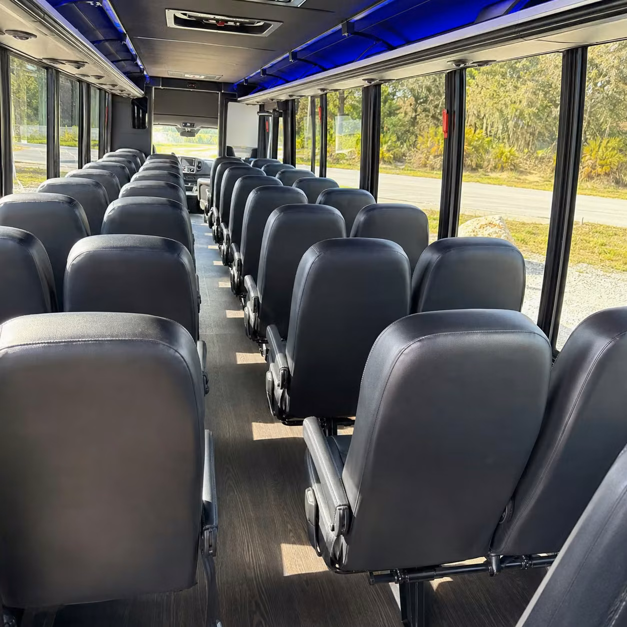 35 passenger minibus inside